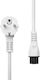 Microconnect IEC C5 - IEC C5 Cable 3m Λευκό