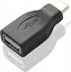 PremiumCord Convertor USB-C masculin în USB-C feminin 1buc