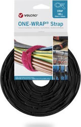 Velcro Black Plastic Cable Ties 330x20mm