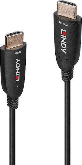 Lindy Cable HDMI male - HDMI male 60m Μαύρο