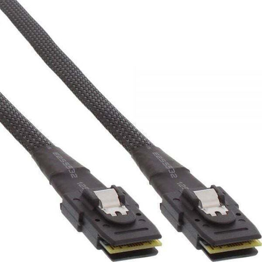 InLine SAS / Mini SAS / SCSI - SAS Cable 100cm Μαύρο (27624A)