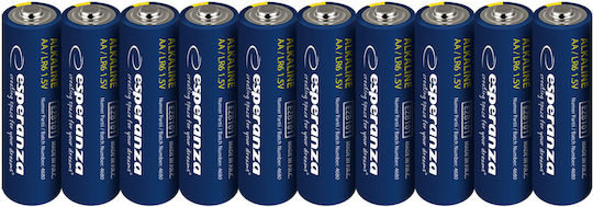 Esperanza Αλκαλικές Μπαταρίες AA 1.5V 10τμχ