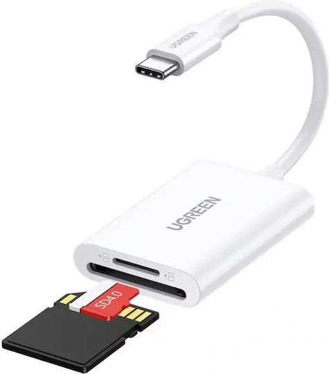 Ugreen Kartenleser USB 3.0 USB 2.0 Thunderbolt 3 Typ-C für /S/D/ /m/i/c/r/o/S/D/ / / / / Weiß