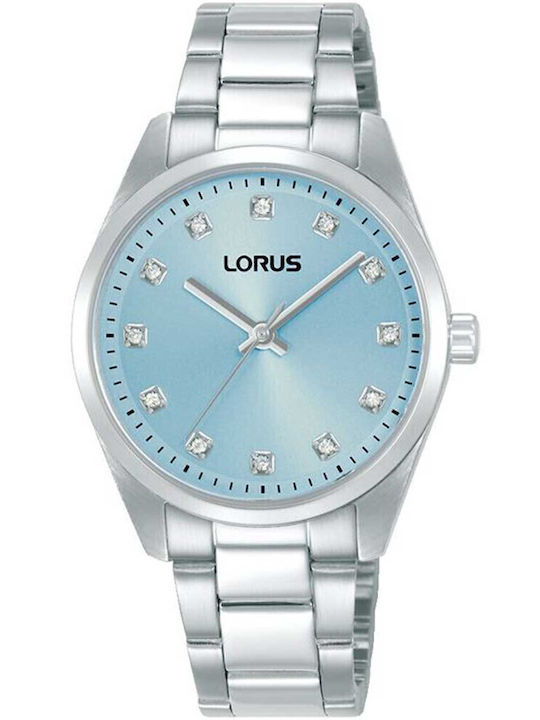 Lorus Γυναικείο Ρολόι 32mm Μπαταρίας με Ασημί Μ...