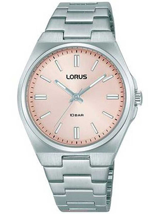 Lorus Γυναικείο Ρολόι 34mm Μπαταρίας με Ασημί Μ...