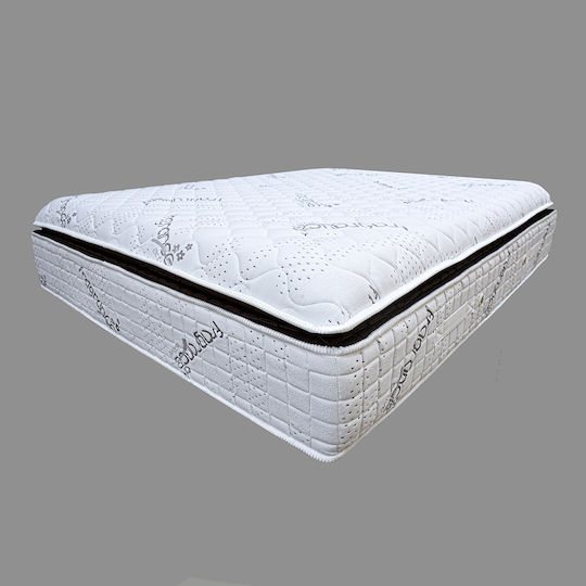Athens Strom Fragrance Double Anatomic Saltea Spumă de memorie 140x190cm cu Suprapozabil