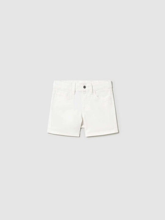 Mayoral Kinder-Shorts/Bermudas Stoff Basic Weiß