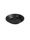 Tria Tria Deep Serving Plate Made of Melamine Black with Diameter 21cm