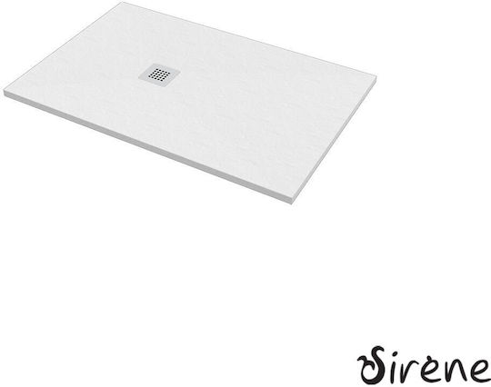 Sirene Granite Shower White 120x80x2.4cm