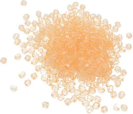 10mm Kristallperlen 500g Lachsfarben