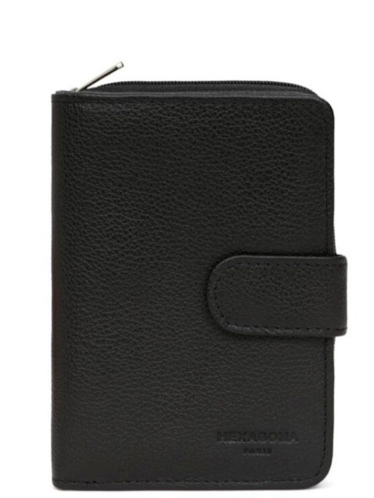 Hexagona Large Leather Women's Wallet Classic B...