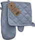 Ofenhandschuh Stoff in Gray Farbe 2Stück