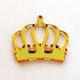 Decorative Plexi Glass Gold Shade Crown Design 5cm X 4cm 10pcs Crp2 10 40402 Kaliso Kls-40402