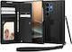 Spigen Wallet S Synthetisches Leder / Leder Schwarz (Galaxy S25 Ultra,Samsung S25 Ultra)