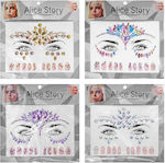 Carnival Face Stickers Rhinestones