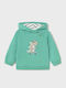 Kinder-Sweatshirt mit Kapuze und Taschen Mint Play