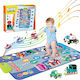 Covoraș Muzical pentru Copii 18 Luni+ Transport 17 Melodii Sunet Taste Numerice 80x50cm Multicolor