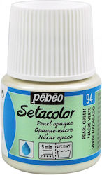 Setacolor Shimmer Opaque Pebeo Pearl Green 45ml