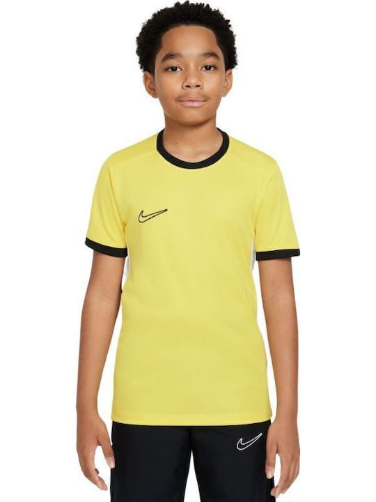 Nike Παιδικό T-shirt Dri-Fit Κίτρινο Academy