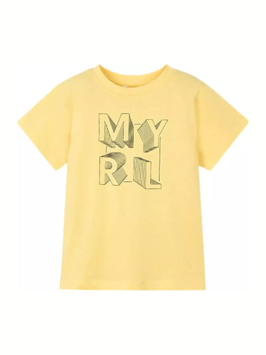 Mayoral Παιδικό T-shirt Κίτρινο Basic
