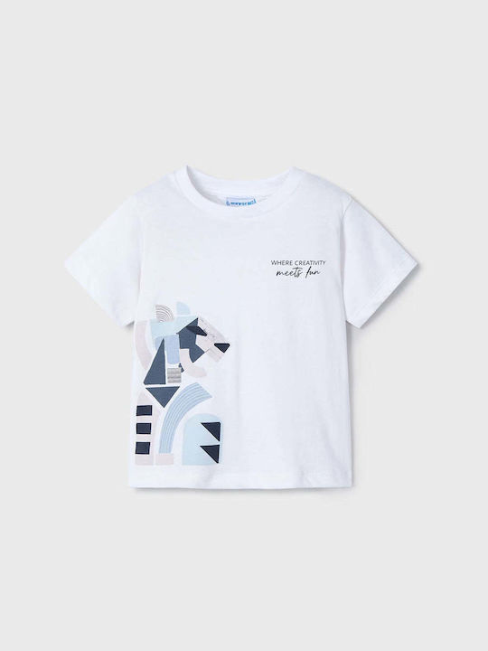 Mayoral Παιδικό T-shirt Λευκό