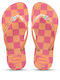 Kinder Flip Flops Orange Slim Glitter Trendy