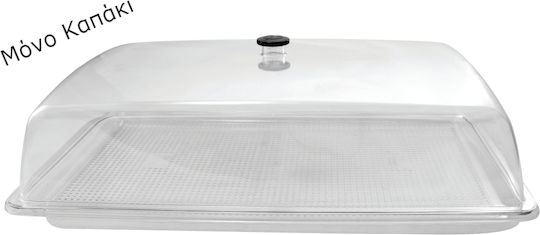 Kunststoff Rechteckig Gewerbliche Serviertellerabdeckungen 53x32cm