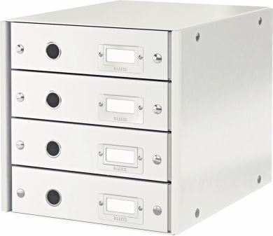 Leitz Χάρτινο Συρταράκι Γραφείου 4 Θέσεων 5.9x25.1x33cm Λευκό