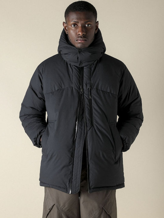 Dhaulagiri Geci Barbati Iarna Hardshell Waterproof și cu Protecție Împotriva Vântului Black