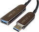 PremiumCord USB 3.0 Кабел USB-A мъжки - USB-A мъжки Черен 15м