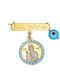 Ioannis Kosmima Pendant Kids Talisman with the Virgin Mary made of Silver MRS-23340Y