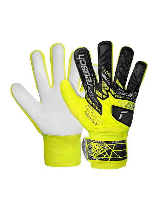 Reusch Attrakt Starter Solid Kids Goalkeeper Gloves Yellow