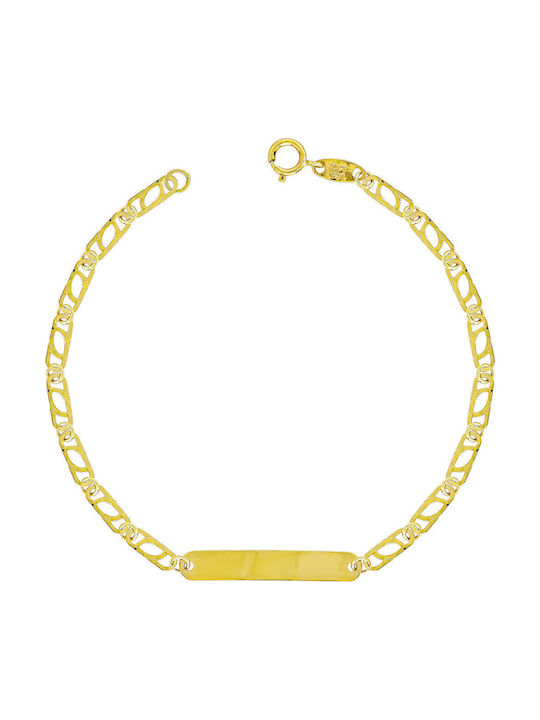 Kiriakos Gofas Kids Bracelet ID from Gold