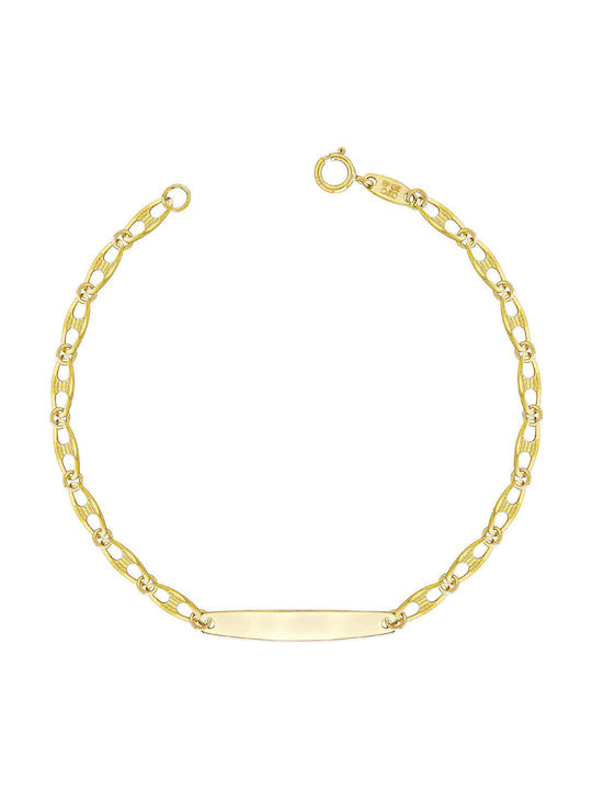 Kiriakos Gofas Kids Bracelet ID from Gold