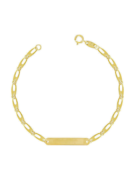 Kiriakos Gofas Kids Bracelet ID from Gold