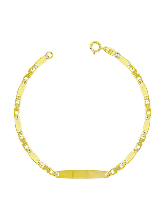 Kiriakos Gofas Kids Bracelet ID from Gold