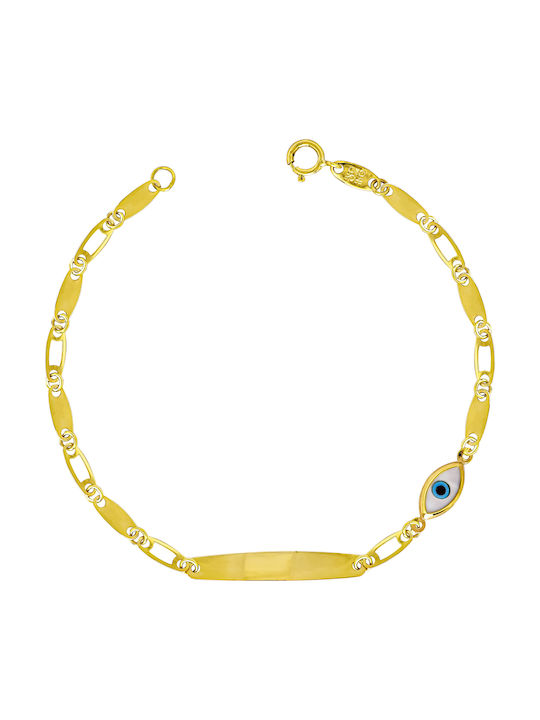Kiriakos Gofas Kids Bracelet ID from Gold