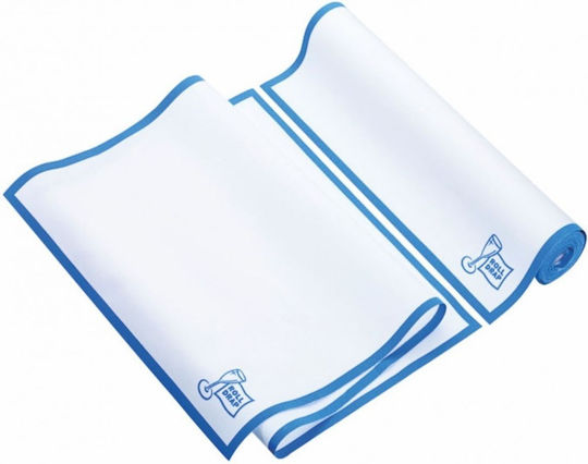 Glasreinigungstuch Rolle 40x80cm Weiß-Blau 8 Stück Finezza Ro-pe-10