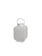 Metal Lantern with Handle 17x29cm White