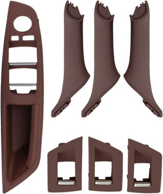 Mâner interior pentru ușă, ediție importată, capac 5141 7225 873 BMW F10 F18 volan pe stânga, vin roșu