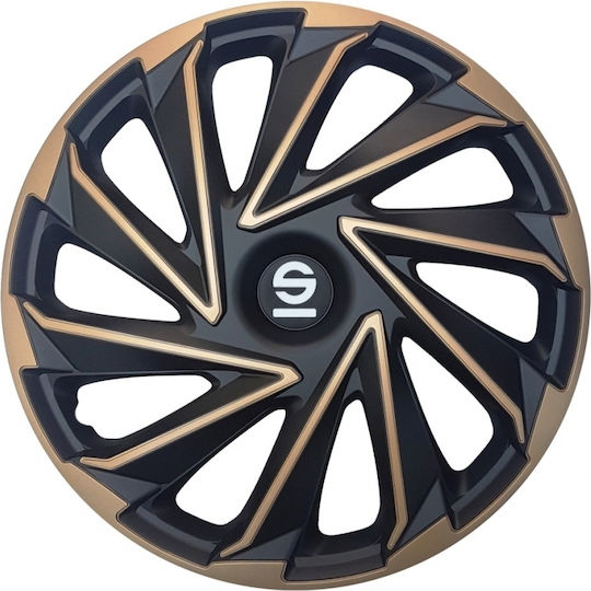 Sparco Car Hubcap Set Varese 16" 4pcs Black