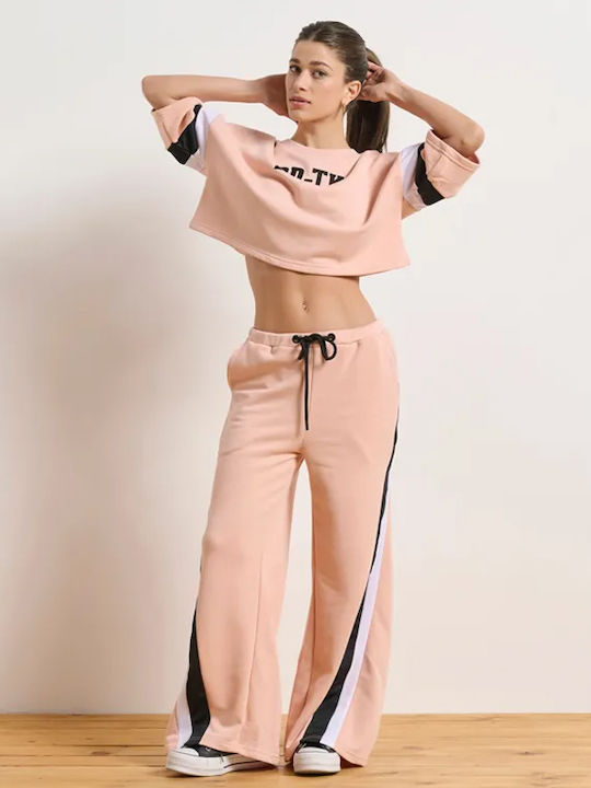 Jogginghose Breit Rosa