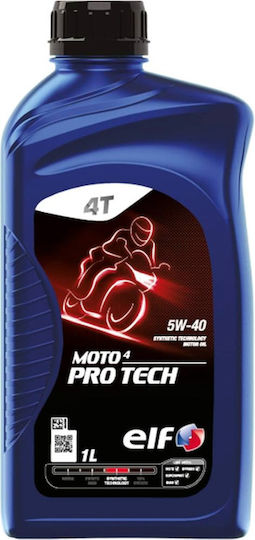 Elf Moto 4 Pro Tech 5W-40 Λάδι Μοτοσυκλέτας για Τετράχρονους Κινητήρες 1lt