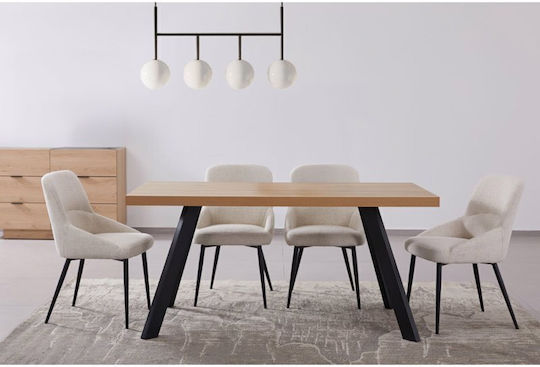 Ville Dining Room Table Natural 160x80x76cm