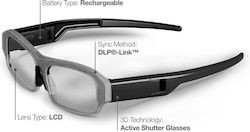 Ενεργά Γυαλιά 3d X05 Dlp Link Benq Acer Optoma