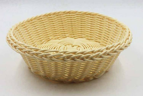 Brotkasten aus Rattan Beige