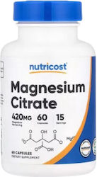 Nutricost Magnesium Citrate 420mg 60 Mützen Nutricost Magnesium Citrate 420mg 60 Mützen