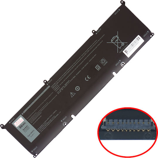 Laptop-Akku Dell Alienware M15 R3 R4 R5 R6 R7 R7 Amd 11,4V 86Wh 7543mAh P87F002 P100F 69KF2 070N2F P45E 8FCTC P45E001 P100F001 P91F P91F001 P91F002 Code 1-BAT0469