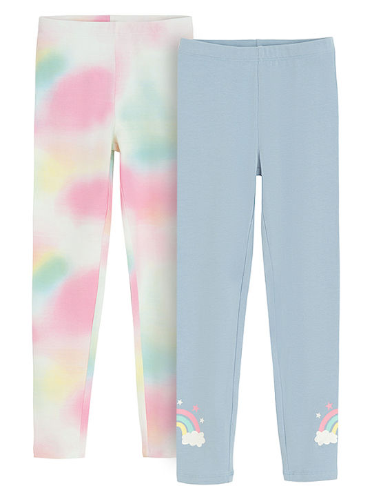 Set Kinder Leggings Lang Hellblau