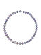 Necklace K18 White Gold Clasp Black Pearls F124755
